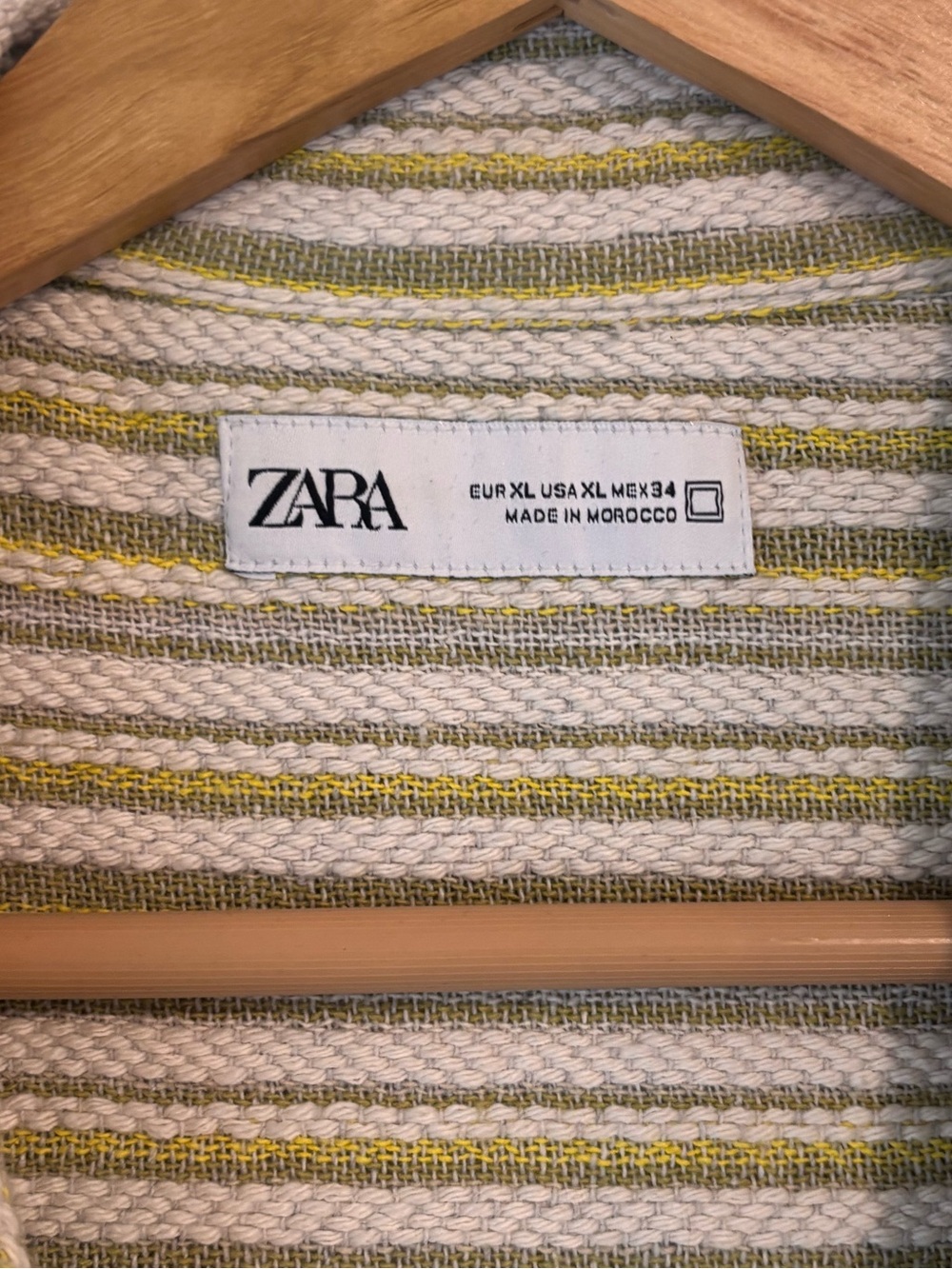 Zara men's striped resort shirt size XL - Picture 2 of 4